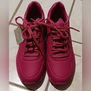 Skechers Street Los Angeles Air Cooled Memory Foam Vegan Fuschia